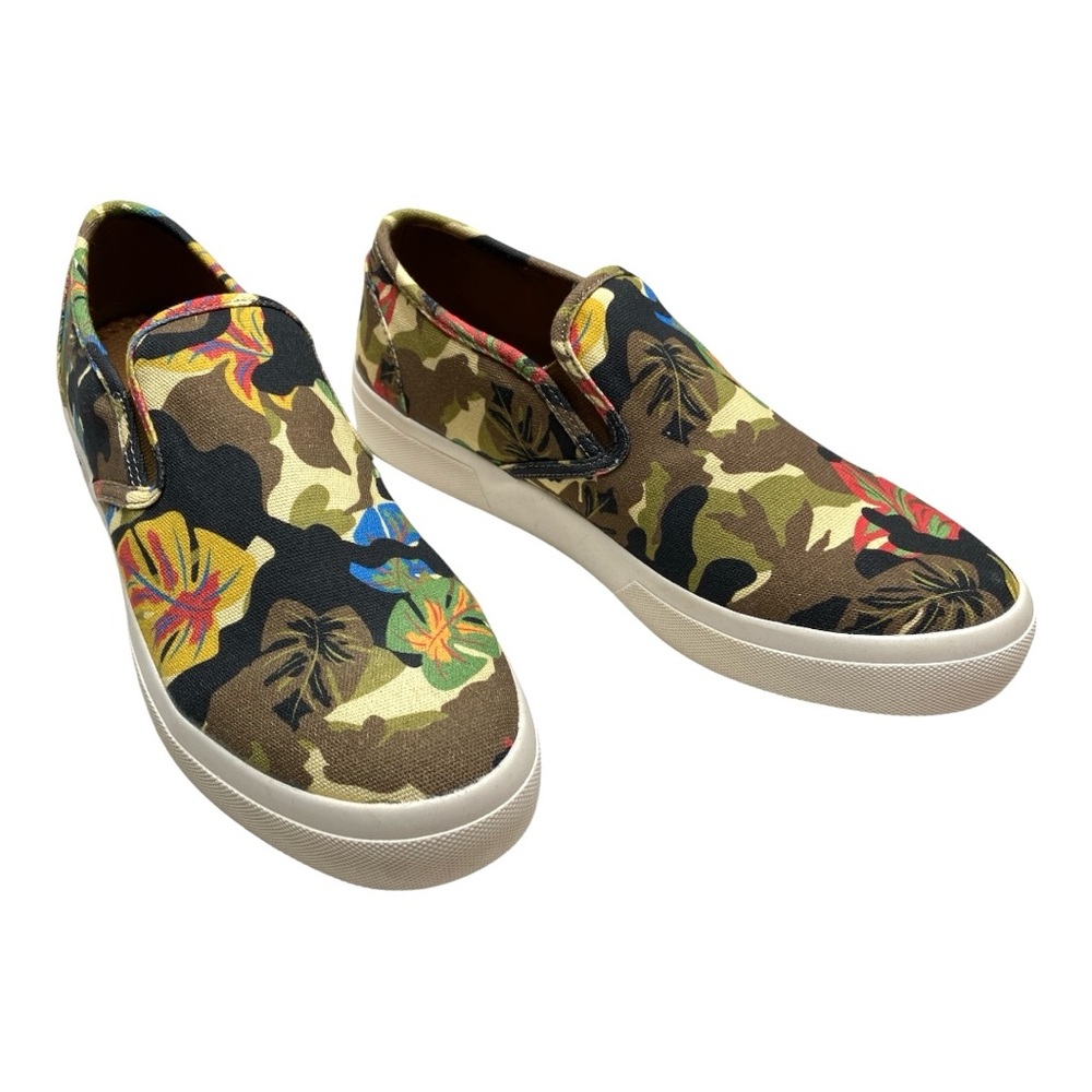 Sun + Stone Camo Tropical Print Slip On Sneaker Size 10